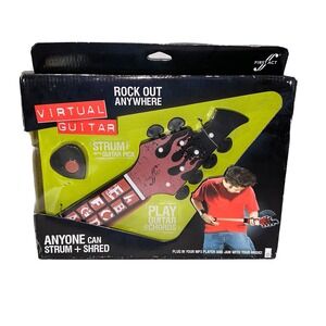 First Act Virtual Electric Guitar Music Learning Toy Plug In Your MP3 Player